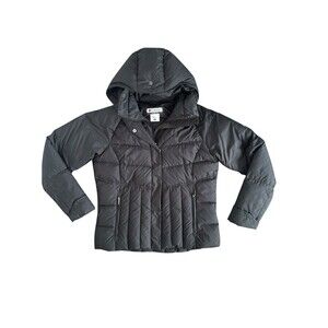 Columbia Women's Black Down Puffer Jacket Winter Ski Snow Coat Size Medium